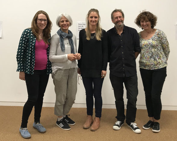 Dr Cetta Mainwaring (University of Glasgow), Dr Giovanna Fassetta (University of Glasgow, GRAMNet), Dr Lisa Hartley (CHRE), Andrew Nixseaman and Frances Nixseaman (volunteer team coordinators in Chios, Greece)