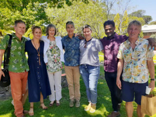 L-R: Christopher Macfarlane; Lisa Hartley; Caroline Fleay; Baden Offord; Misty Farquhar; Yirga Gelaw Woldeyes; John Ryan.